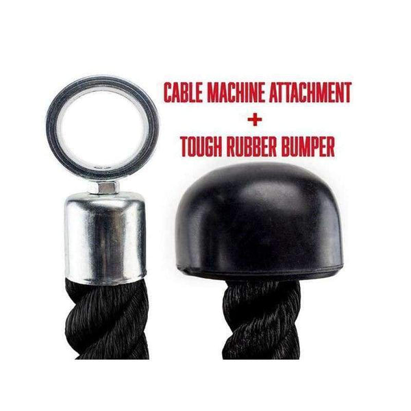 Planet Gates Power Gear Single Bicep Fitness Rope Tricep Rope Abdominal Crunches Body Building Gym Pull Rope