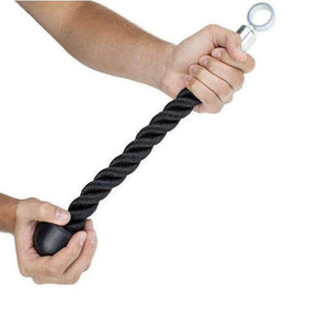 Planet Gates Power Gear Single Bicep Fitness Rope Tricep Rope Abdominal Crunches Body Building Gym Pull Rope
