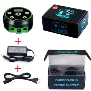 Planet Gates Power supply Professional Tattoo Machine Kit Tattoo LCD Power Supply Rotary Pen With Cartridges Needles Permanent Makeup for Tattoo Artist