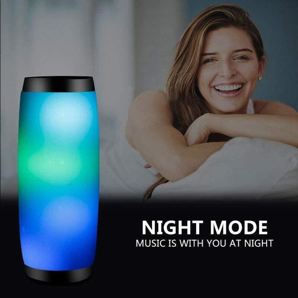 Powerful Portable Speakers Bluetooth Speaker Column Wireless Speaker With LED Night Light TF FM Radio Boombox Built-in Mic