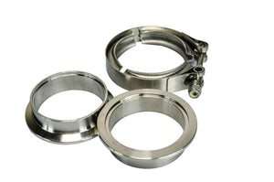 Planet Gates PQY - 2.75" SUS 304 Steel Stainless Exhaust V Band Clamp Flange Kit V-band Vband Male Female Design PQY5242