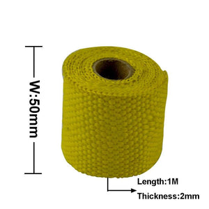 Planet Gates PQY - 50mm 1Meter Performance Exhaust Tape Manifold Downpipe Insulating Heat Wrap 2" inch PQY1901
