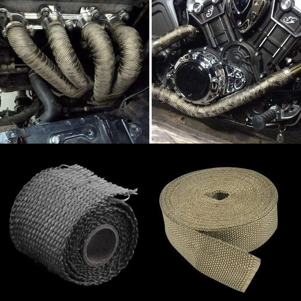 Planet Gates PQY - 50mm 1Meter Performance Exhaust Tape Manifold Downpipe Insulating Heat Wrap 2" inch PQY1901