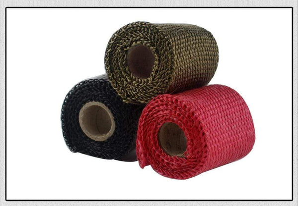 Planet Gates PQY - 50mm 1Meter Performance Exhaust Tape Manifold Downpipe Insulating Heat Wrap 2" inch PQY1901