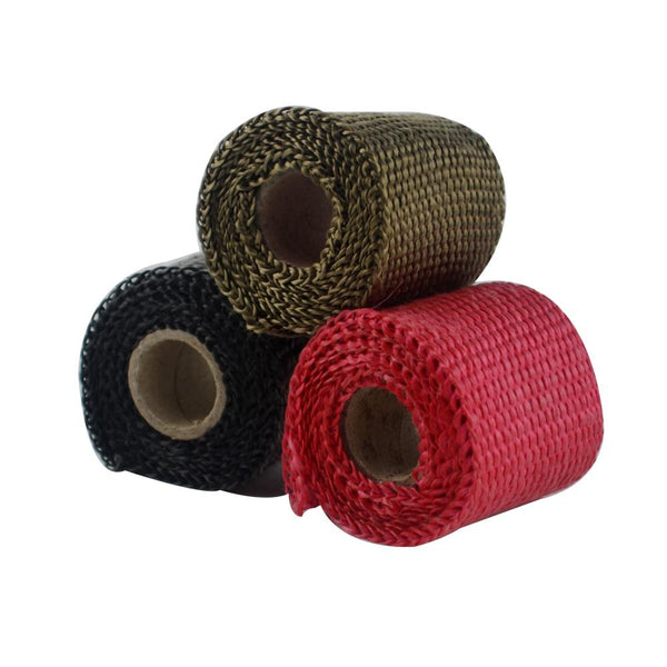 Planet Gates PQY - 50mm 1Meter Performance Exhaust Tape Manifold Downpipe Insulating Heat Wrap 2" inch PQY1901