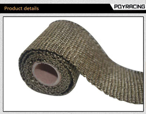 Planet Gates PQY - 50mm 1Meter Performance Exhaust Tape Manifold Downpipe Insulating Heat Wrap 2" inch PQY1901