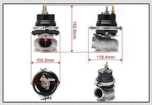 Planet Gates PQY - 60mm Wastegate Turbo External Kit With V-band Flange & Clamp Universal Turbo External Waste Gate For Turbo Manifold 5891BK