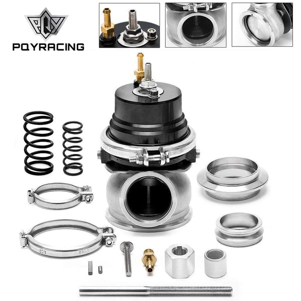 Planet Gates PQY - 60mm Wastegate Turbo External Kit With V-band Flange & Clamp Universal Turbo External Waste Gate For Turbo Manifold 5891BK