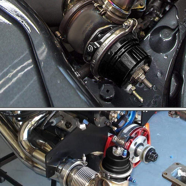 Planet Gates PQY - 60mm Wastegate Turbo External Kit With V-band Flange & Clamp Universal Turbo External Waste Gate For Turbo Manifold 5891BK