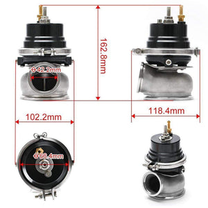 Planet Gates PQY - 60mm Wastegate Turbo External Kit With V-band Flange & Clamp Universal Turbo External Waste Gate For Turbo Manifold 5891BK
