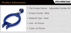 Planet Gates PQY - Adjustable Rear Upper Arm Camber Kit Suspension Bar For 89-00 Nissan 240SX S13 PQY9816