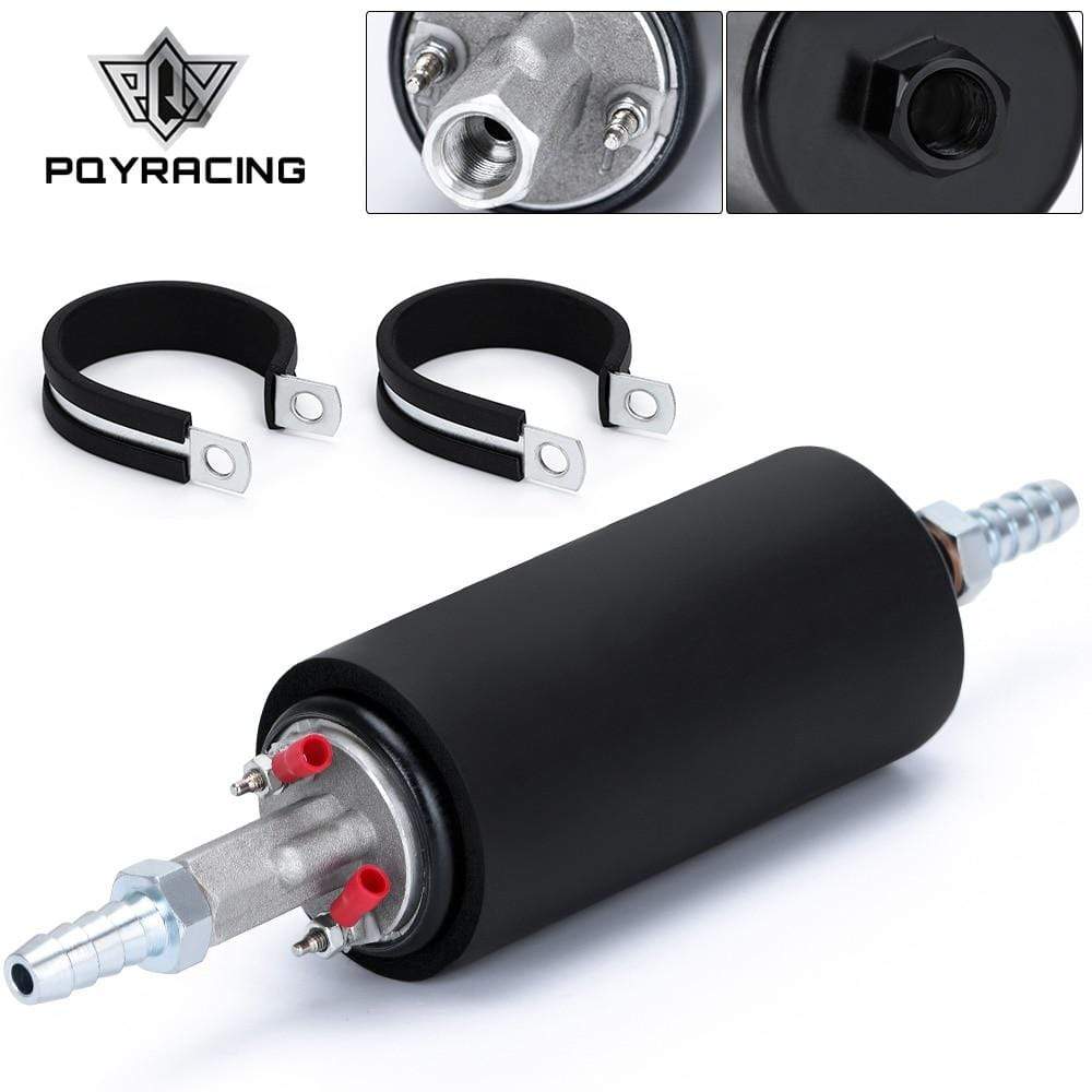 Planet Gates PQY - Black Universal High Flow & Fuel Pump GSL392 Pressure External Inline 255LPH with/without PQY logo PQY-FPB005
