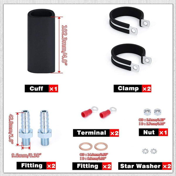 Planet Gates PQY - Black Universal High Flow & Fuel Pump GSL392 Pressure External Inline 255LPH with/without PQY logo PQY-FPB005