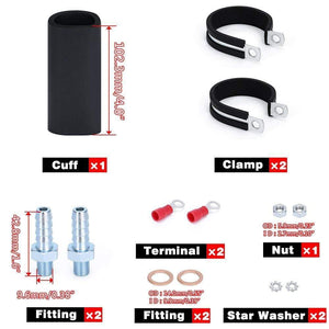 Planet Gates PQY - Black Universal High Flow & Fuel Pump GSL392 Pressure External Inline 255LPH with/without PQY logo PQY-FPB005