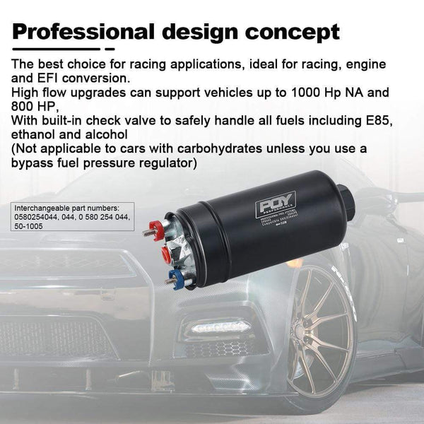 Planet Gates PQY - EFI 380LH 1000HP TOP QUALITY External Fuel Pump E85 Compatible 044 style New PQY-FPB003-QY