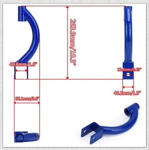 Planet Gates PQY - TRACTION ROD BLUE FOR 95-98 240SX S14 S15 R33 REAR ADJUSTABLE CAMBER CONTROL ARM KIT SUSPENSION PQY9817