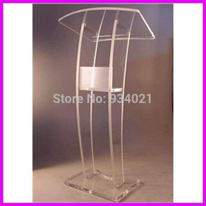 Planet Gates Practical Modern Design Acrylic Podium, Pulpit Furniture