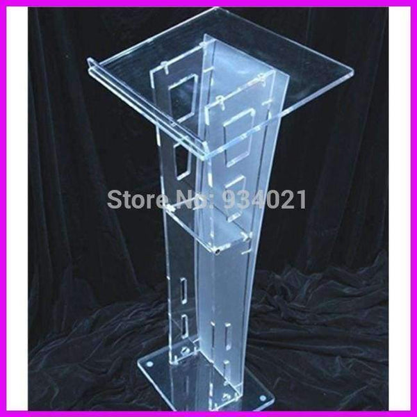 Planet Gates Practical Modern Design Acrylic Podium, Pulpit Furniture