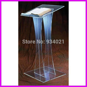 Planet Gates Practical Modern Design Acrylic Podium, Pulpit Furniture