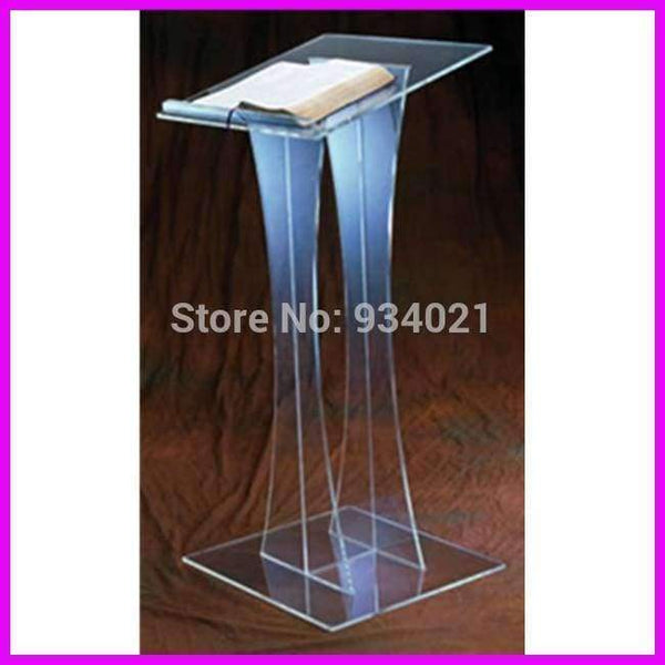 Planet Gates Practical Modern Design Acrylic Podium, Pulpit Furniture