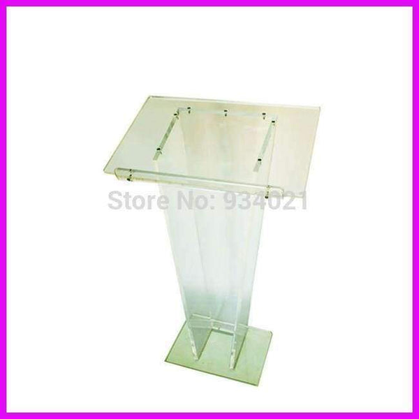 Planet Gates Practical Modern Design Acrylic Podium, Pulpit Furniture