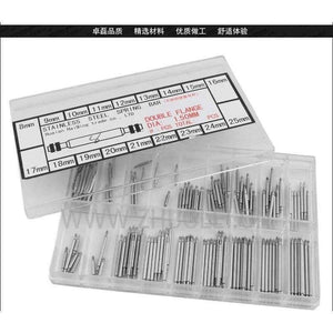 Практични часовници Planet Gates за части 144 бр. Пружинни пръти от неръждаема стомана за часовници, щифтове за връзки на каишката 8-25 мм, аксесоари за часовници