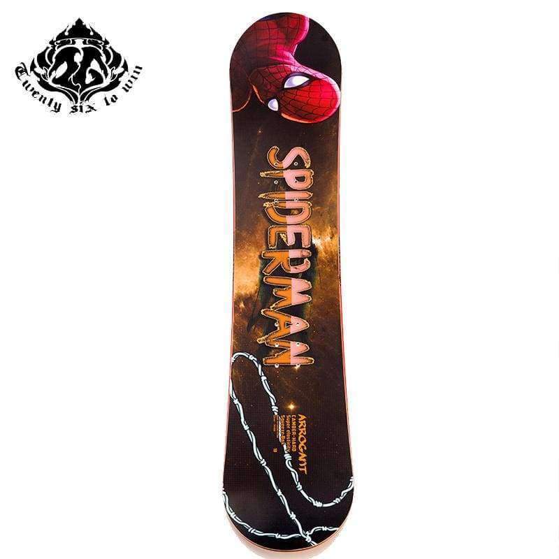 Planet Gates Practice Adult Single Board Snowboard Outdoor Sports Entertainment Equipment Snowboard Spider Man Pattern
