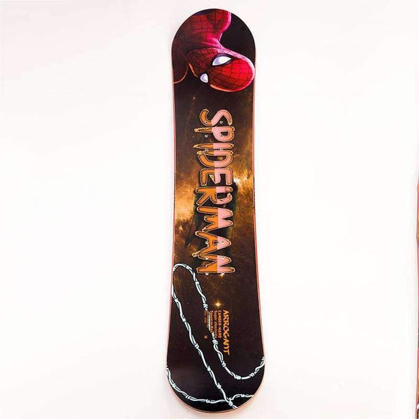 Planet Gates Practice Adult Single Board Snowboard Outdoor Sports Entertainment Equipment Snowboard Spider Man Pattern