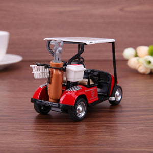 Planet Gates Pram Toy 1:36 Ratio Alloy Pull Back Model Car High Simulation Golf Cart Model High Quality Children's Toys diecasts & toy vehicl