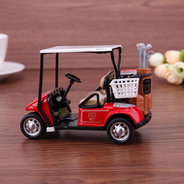 Planet Gates Pram Toy 1:36 Ratio Alloy Pull Back Model Car High Simulation Golf Cart Model High Quality Children's Toys diecasts & toy vehicl
