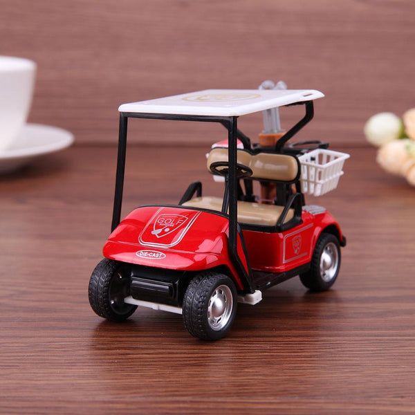 Planet Gates Pram Toy 1:36 Ratio Alloy Pull Back Model Car High Simulation Golf Cart Model High Quality Children's Toys diecasts & toy vehicl