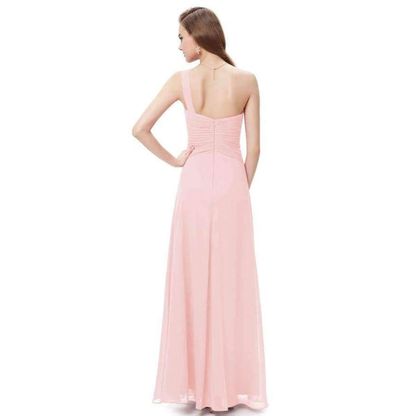 Planet Gates Pretty Elegant Sexy Women Bridesmaid Dresses Chiffon Backless One Shoulder A Line Party Bridesmaid Dress