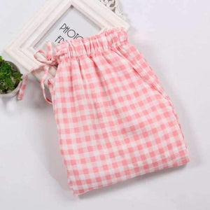 Planet Gates print 1 / M Women's Sleep Bottoms Pajamas Pants Ladies Underwear Trousers Polka Dot Women Lounge Pants Loose Cotton Home Pant E1172