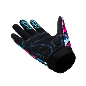 Planet Gates Print Cycling Gloves Bike Bicycle Sports Full Finger  Hiking Gloves Mesh GEL Winter Gloves Women