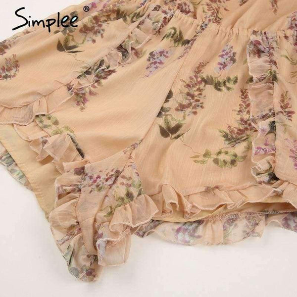 Planet Gates Print / S Ruffle off shoulder print jumpsuit women Elegant sash long sleeve sexy jumpsuit 2018 New casual summer jumpsuit romper