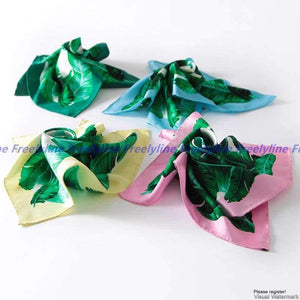 Planet Gates Printed Small Square Silk Scarf Women Neckerchief 100% Silk Twill Scarves & Wraps Bandana Foulard Fabulous Accessories