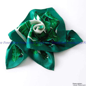 Planet Gates Printed Small Square Silk Scarf Women Neckerchief 100% Silk Twill Scarves & Wraps Bandana Foulard Fabulous Accessories