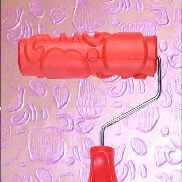 Printing Embossing Cylinder Art Wall Painting Roller Brush Mud Durable Art Rolls Wall Decoration Construction Tool