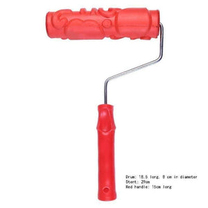 Printing Embossing Cylinder Art Wall Painting Roller Brush Mud Durable Art Rolls Wall Decoration Construction Tool