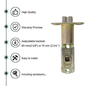 Planet Gates Probrico Square Lockset Handlesets Fress of Key Bed And Bathroom Front Door Garage Lock Arch Grip Handle Nickel Gate Hardware