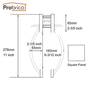 Planet Gates Probrico Square Lockset Handlesets Fress of Key Bed And Bathroom Front Door Garage Lock Arch Grip Handle Nickel Gate Hardware