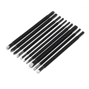 Professional 10pc/set Black Nylon And Steel Chisel Set Stone Carving Knife Artist Woodworker Hand Tools For Shoushan Stones