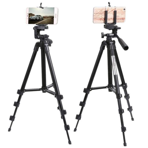 Planet Gates Professional Adjustable Camera Tripod Stand Phone Holder For iPhone For Samsung Smart Phone With Cloth Bag Drop Shipping