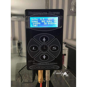 Planet Gates Professional Black HP-2 Hurricane Tattoo Power Supply Digital Dual LCD Display Tattoo Power Supply Machines Free Shipping