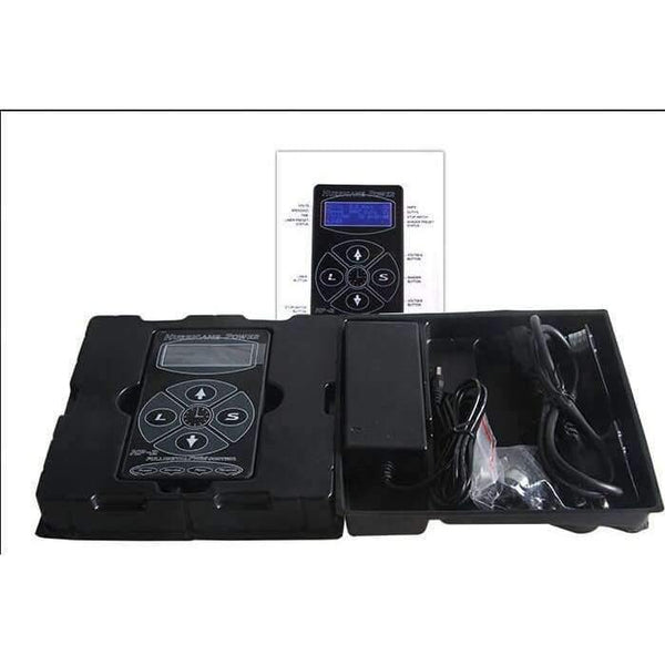 Planet Gates Professional Black HP-2 Hurricane Tattoo Power Supply Digital Dual LCD Display Tattoo Power Supply Machines Free Shipping