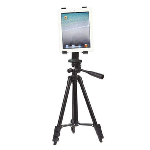 Professional Camera Phone Tablet Clip Tripod Holder Stand Mount With Handle Pan Tilt Tripod Head For Iphone Ipad Samsung