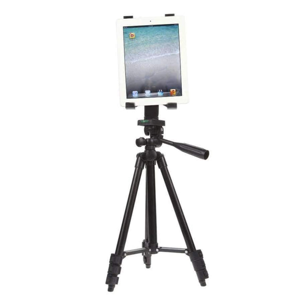 Professional Camera Phone Tablet Clip Tripod Holder Stand Mount With Handle Pan Tilt Tripod Head For Iphone Ipad Samsung