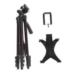 Planet Gates Professional Camera Phone Tablet Clip Tripod Holder Stand Mount With Handle Pan Tilt Tripod Head For iPhone iPad Samsung