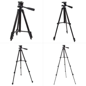 Planet Gates Professional Camera Phone Tablet Clip Tripod Holder Stand Mount With Handle Pan Tilt Tripod Head For iPhone iPad Samsung