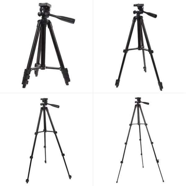 Planet Gates Professional Camera Phone Tablet Clip Tripod Holder Stand Mount With Handle Pan Tilt Tripod Head For iPhone iPad Samsung